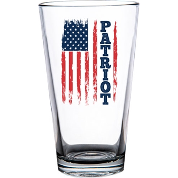 2 Monkey Americana Pint Glass - Patriot Flag