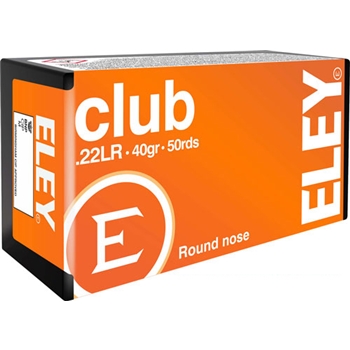 Eley Club 22lr 40gr Rn - 50rd 100bx/cs