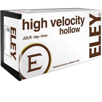 Eley High Velocity Hp 22lr - 50rd 100bx/cs 38gr