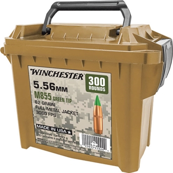 Winchester Usa 5.56x45 62gr - 300rd Ammo Can Green Tip