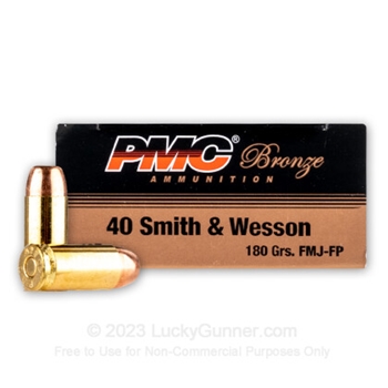 PMC Bronze .40 S&W 180 Grain FMJ-FP (1000 Rounds)
