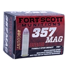 Fort Scott Munitions Tumble Upon Impact (tui), Fsm 357mag-125-scv   357mag 125gr Tui        20/25