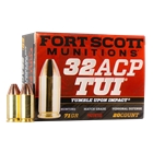 Fort Scott Munitions Tumble Upon Impact (tui), Fsm 32acp-71-scv      32acp  71gr Tui        20/25