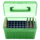 Mtm Deluxe Ammo Box 50-rounds - Lg Rifle .220swift-30/06 Green