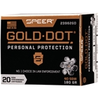 Speer Gold Dot 40 Sw - 20rd 10bx/cs 180gr Gdhp