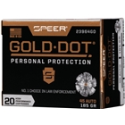 Speer Gold Dot 45 Acp - 20rd 10bx/cs 185gr Gdhp