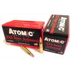 Atomic 223 Rem Subsonic 77gr - Bthp 50rd 10bx/cs