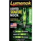 Lumenok Lighted Nock - Signature Series Green 3pk