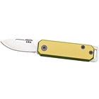 Bear & Son Slip Joint Folder - 1.5" Yellow/ss Aluminum Handle