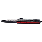 Templar Knife Large Otf Back - The Red 3.5" Blk Drop Point