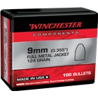 Winchester Ammo Centerfire Handgun, Win Wb9mc124x  Bul 9mm   124 Fmj         100/10