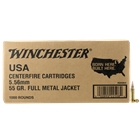 Winchester Usa 5.56x45 Case - Lot 55gr Fmj 1000rd Case